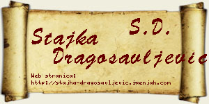 Stajka Dragosavljević vizit kartica